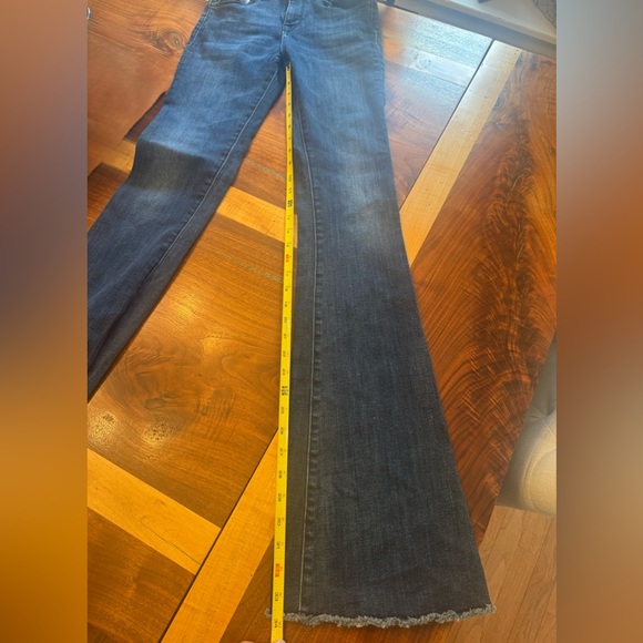 DL1961 Dark Blue Flare Jeans - Picture 5 of 7